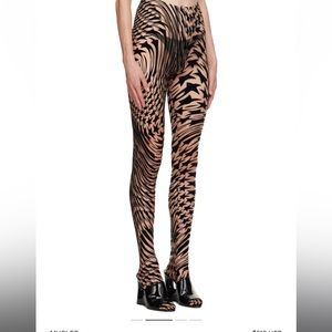 Mugler sheer star leggings